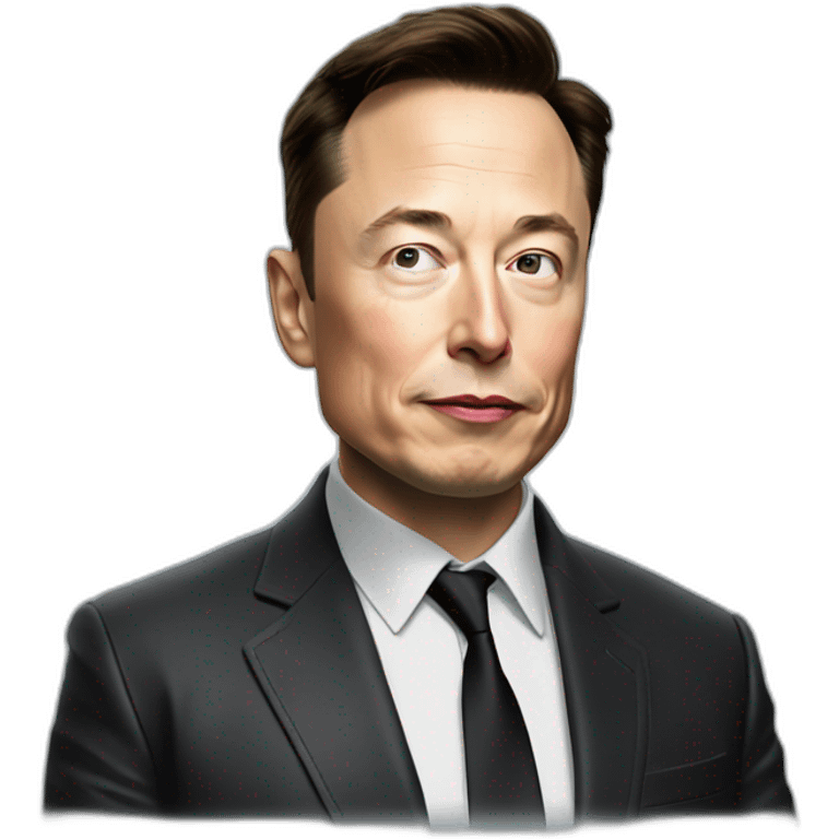 Elon Musk regardant la télé emoji