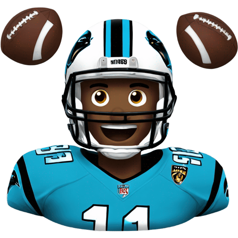 Carolina Panthers football  emoji