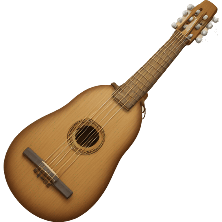 a twelve-stringed wooden instrument emoji