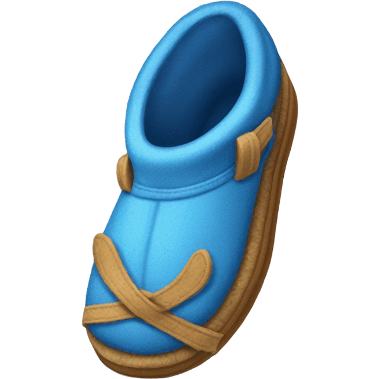 Pantuflas azules  emoji