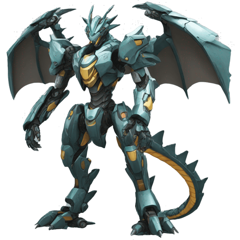 Mecha Dragon full body emoji