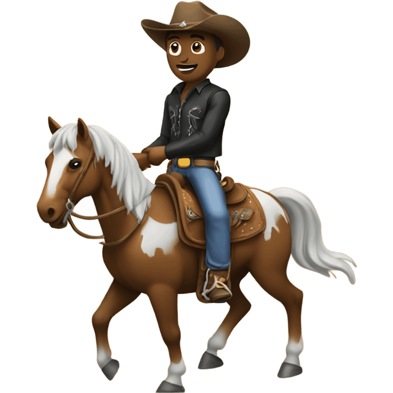 cowboy on a horse emoji