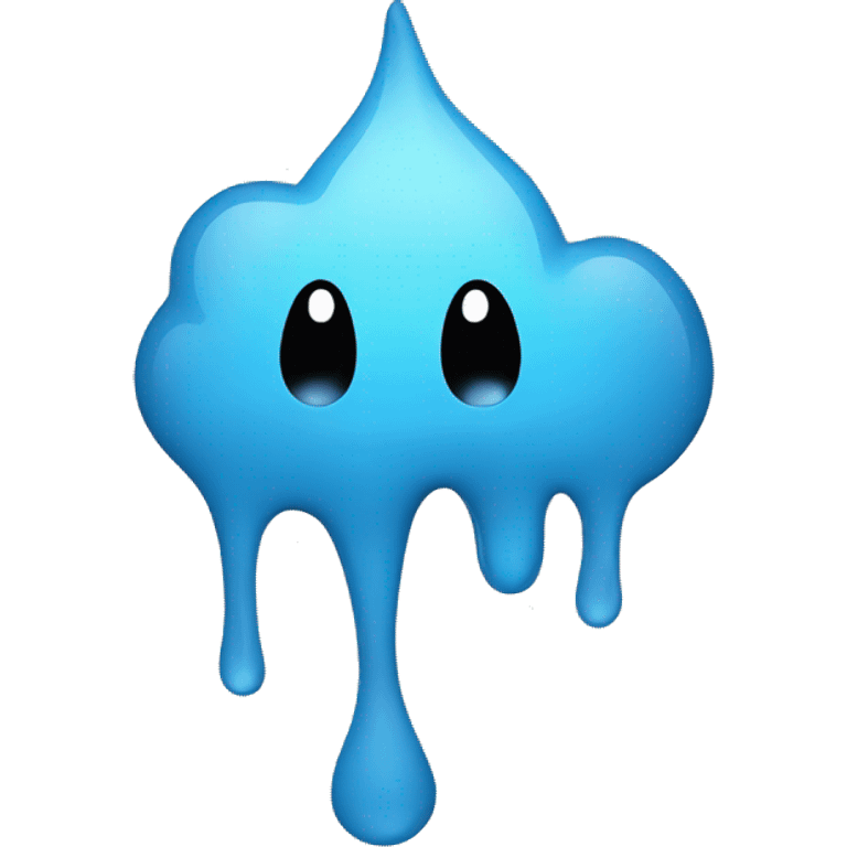 PP with fluid dripping emoji