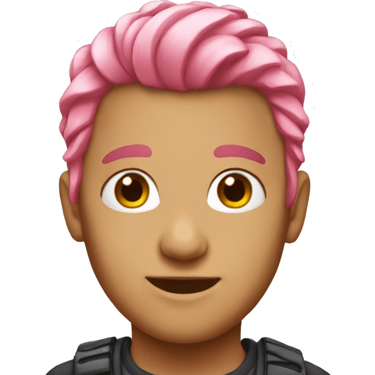 Pink hair emoji