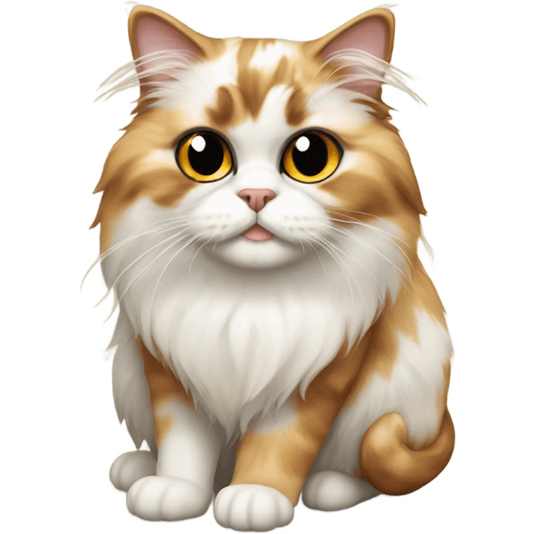 Calico persian cat emoji