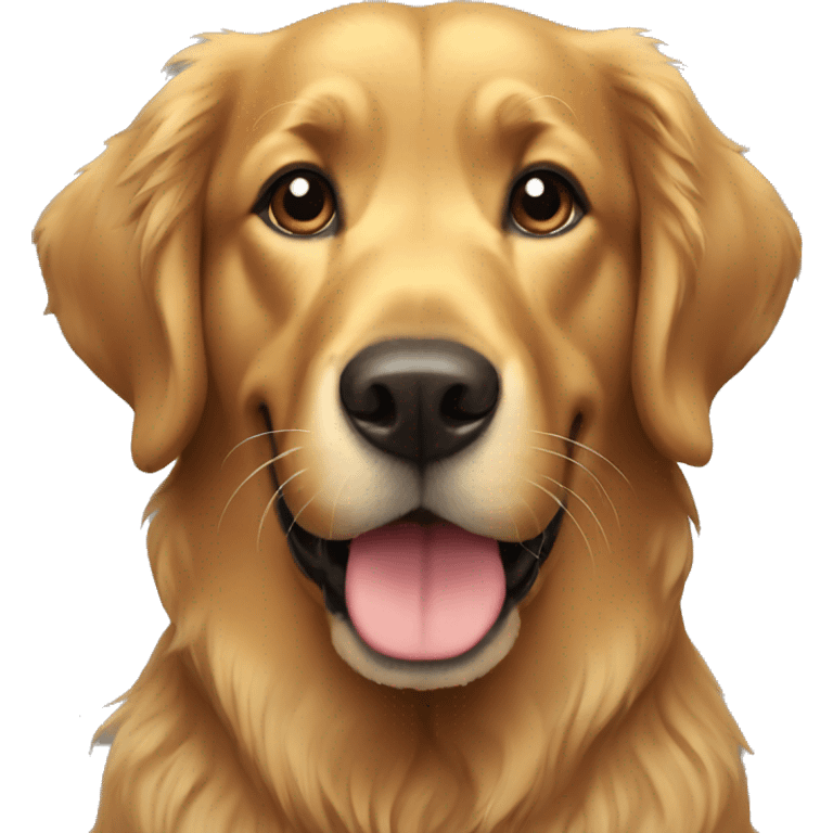 Black golden retriever emoji