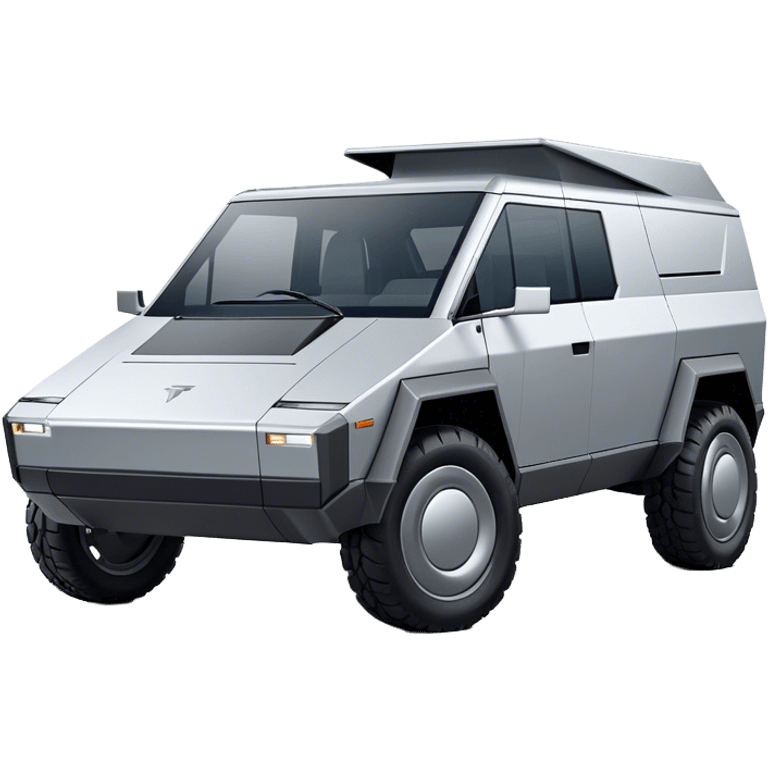 Tesla Cybertruck - Tesla (Model Year: 2022) (Iconic colour: Silver) emoji