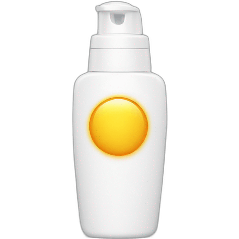 Sunscreen bottle emoji