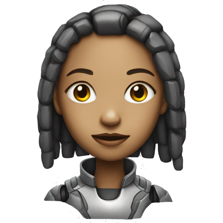 Girl cyborg  emoji