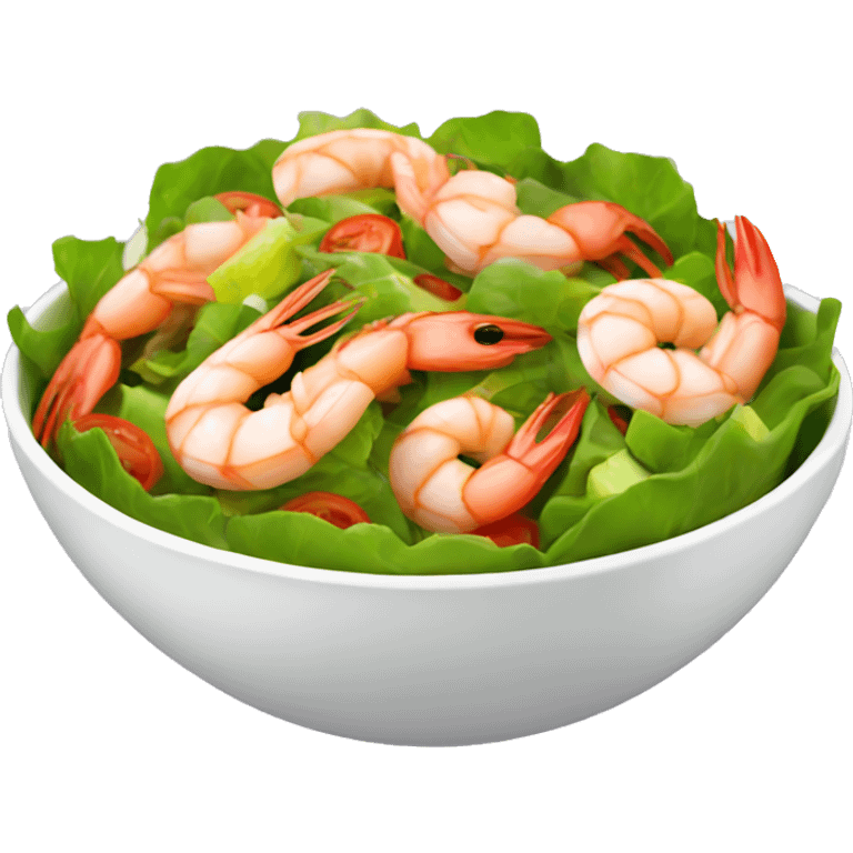 Salad with shrimps emoji