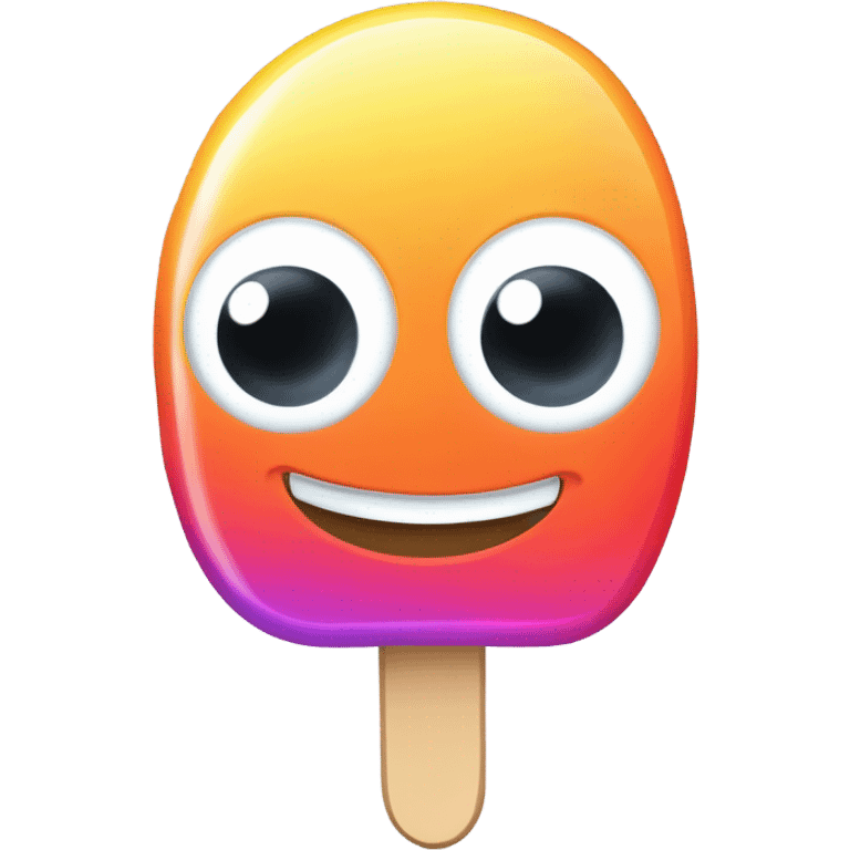 Funny liking popsicle emoji