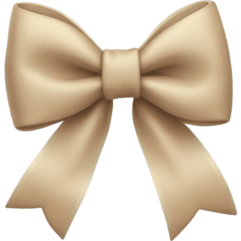 beige bow emoji