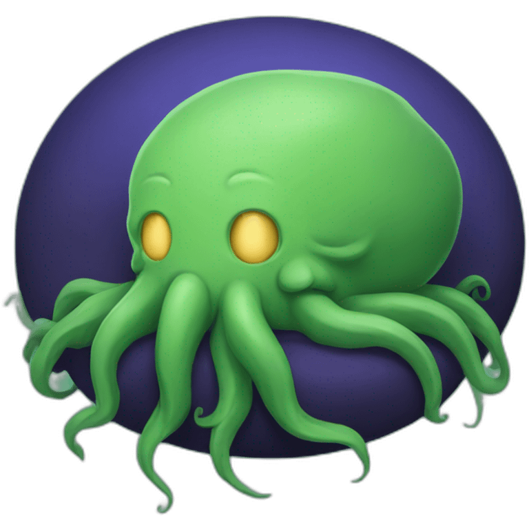 Cthulhu sleeping emoji