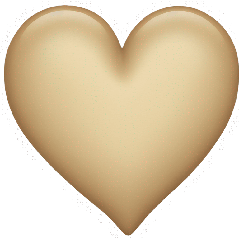 Beige heart emoji