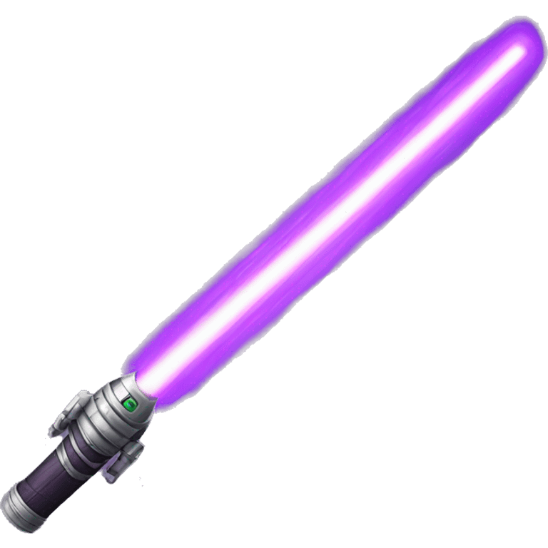 Purple lightsaber emoji