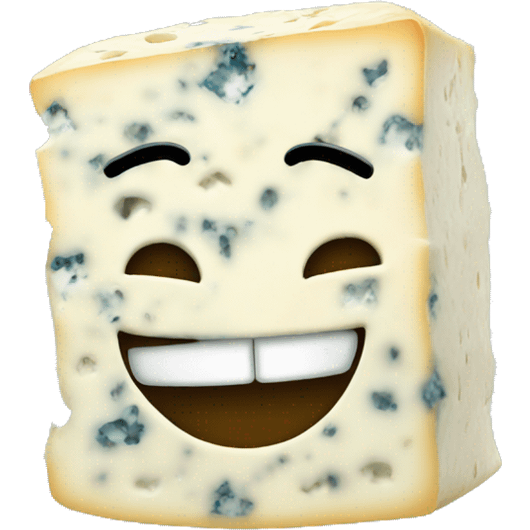 blue cheese laughing emoji