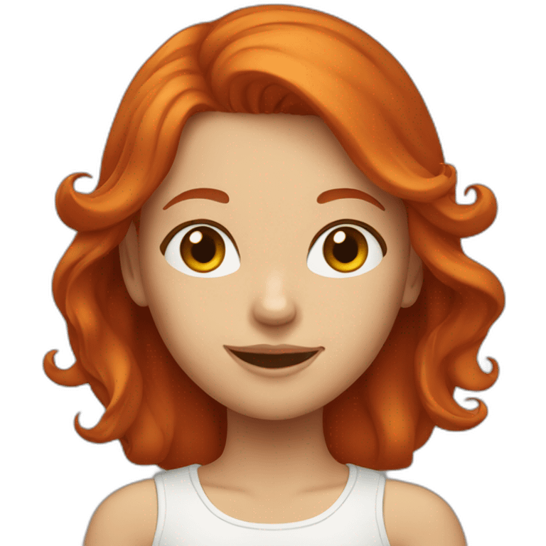 redhead girl emoji