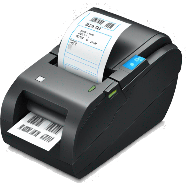 thermal receipt printer. emoji