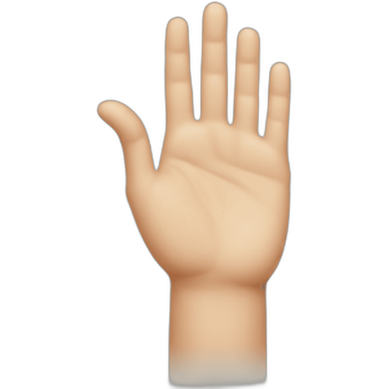 Hand shape love emoji