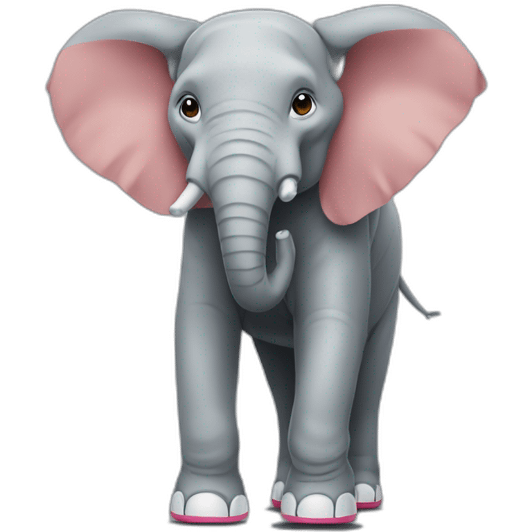 Éléphant with nike choose  emoji