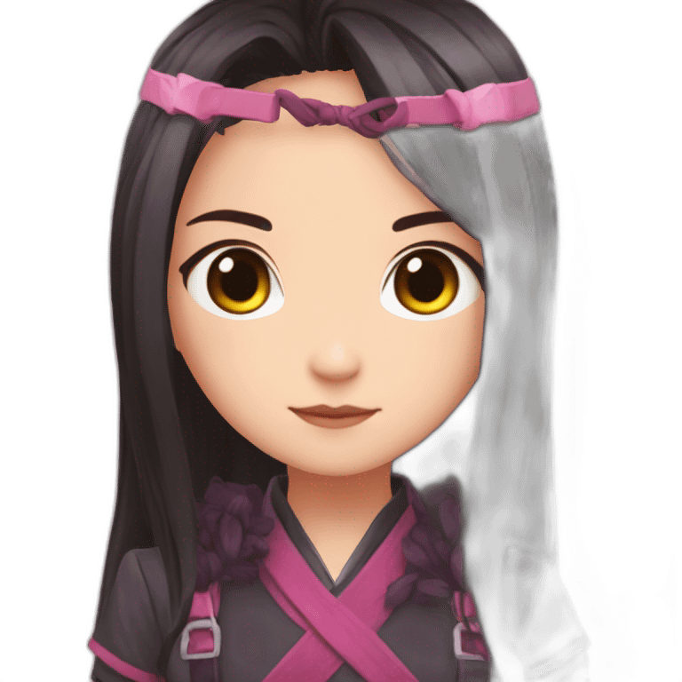 Nezuko halo dressed emoji