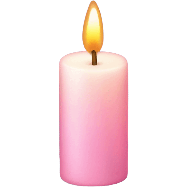 light pink candle emoji