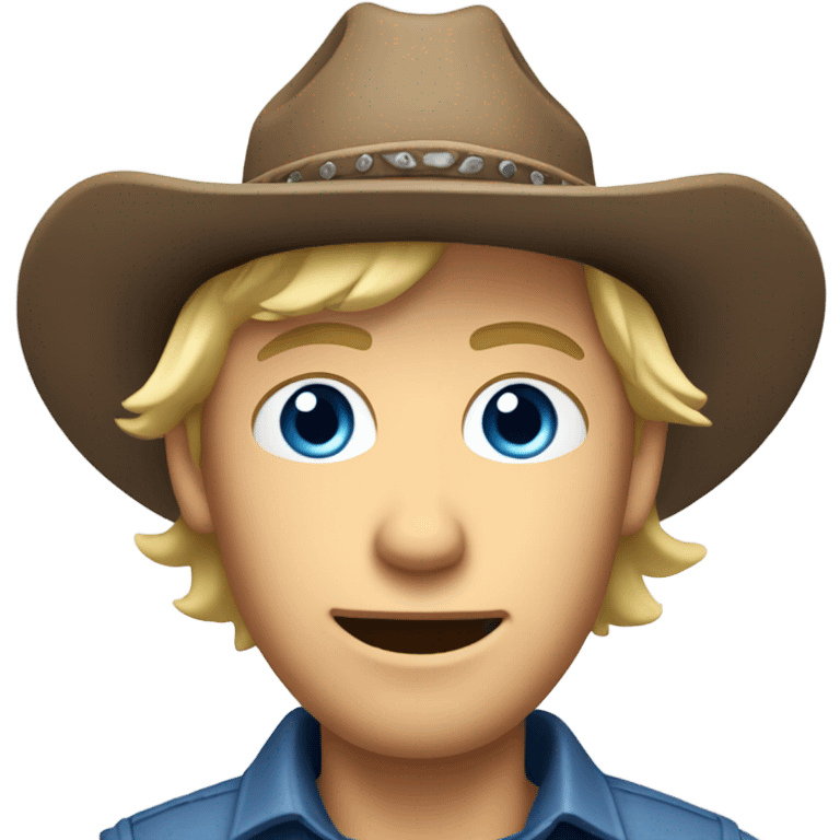 swedish man wearing a cowboy hat emoji