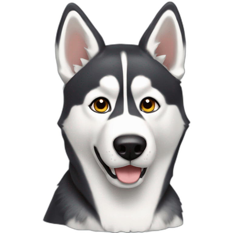 husky, belgian malignoise, 3/4 view emoji