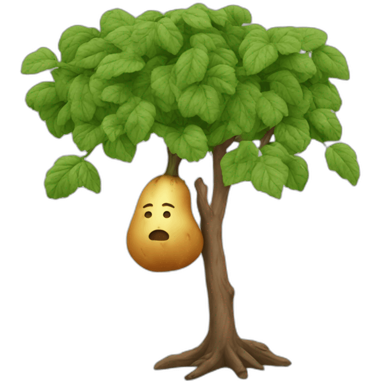 Patate sur un arbre emoji