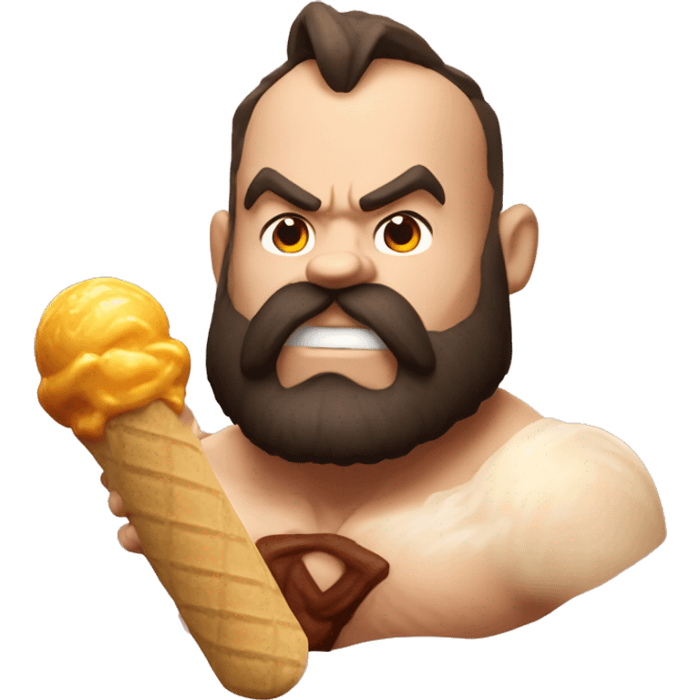 ice cream scoop zangief emoji