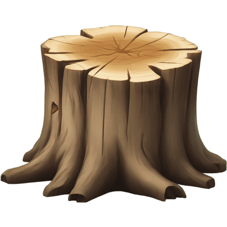 mental tree stump emoji