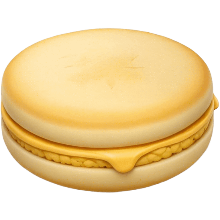 Cinematic Realistic image of a simple, single Colombian arepa, rendered with soft, golden cornmeal textures and delicate, crispy edges, set on a neutral background with gentle, natural lighting that highlights its traditional, comforting simplicity. emoji