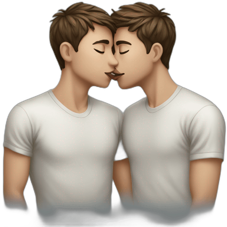 Twink men kissing emoji