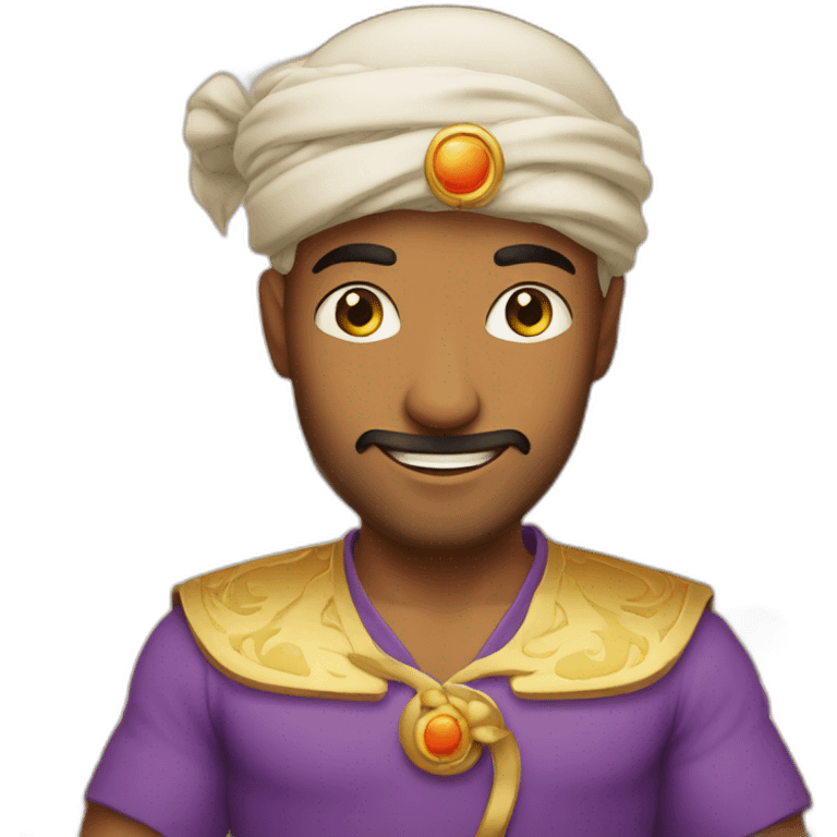 Aladin sur un tapis emoji