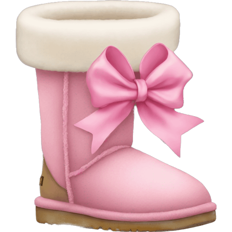 uggs with pink bow emoji