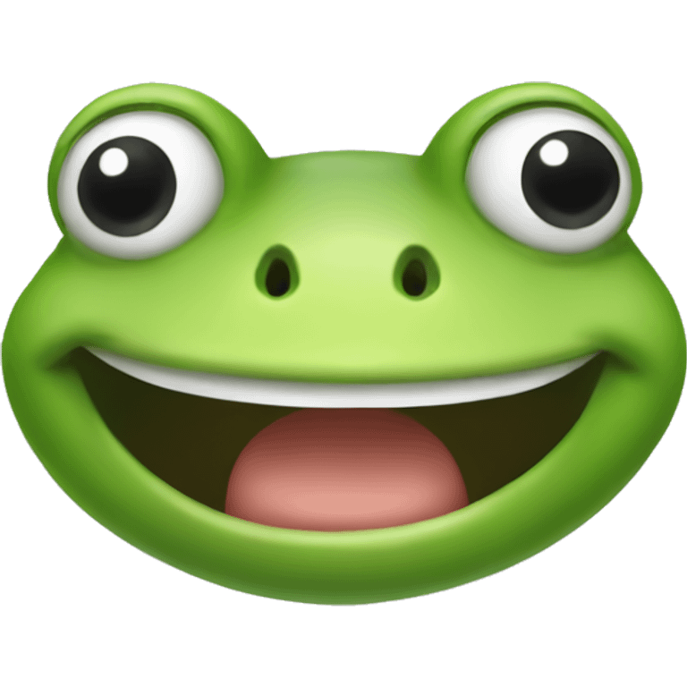 frog with smile emoji