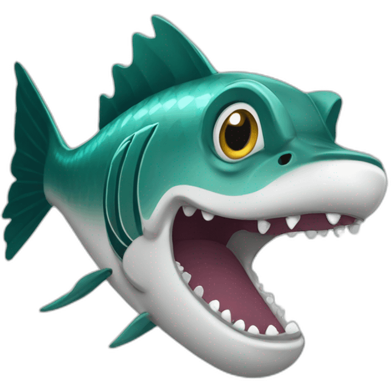 Smiling barracuda emoji