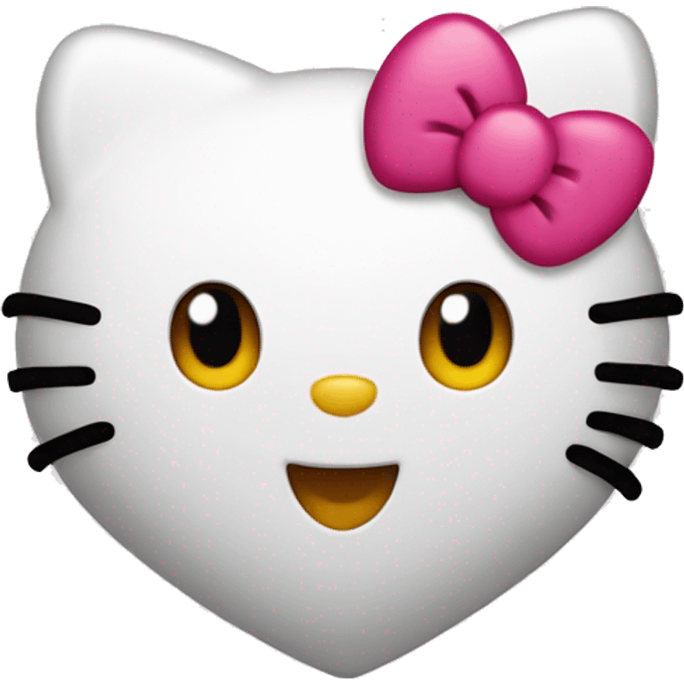 Hello kitty heart emoji