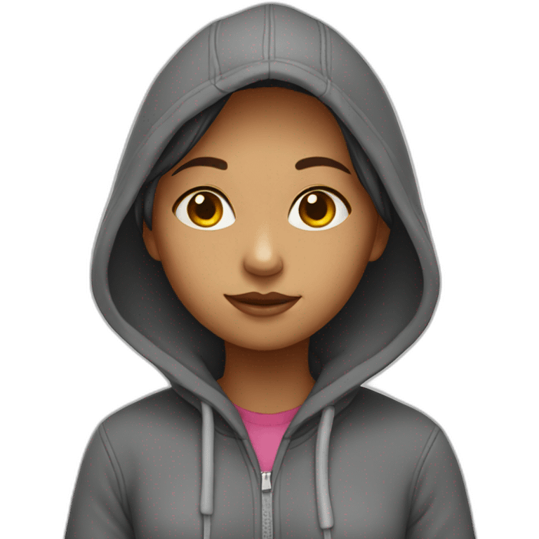 Girl wearing Hoodie emoji