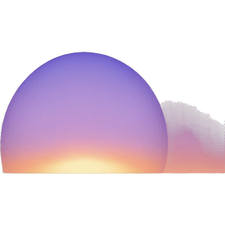 Sunset, background colors are blue and lilac emoji