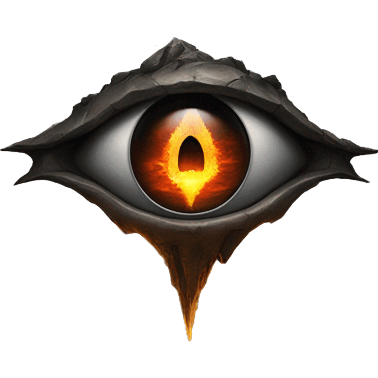 eye of sauron ontop of Barad-dûr emoji