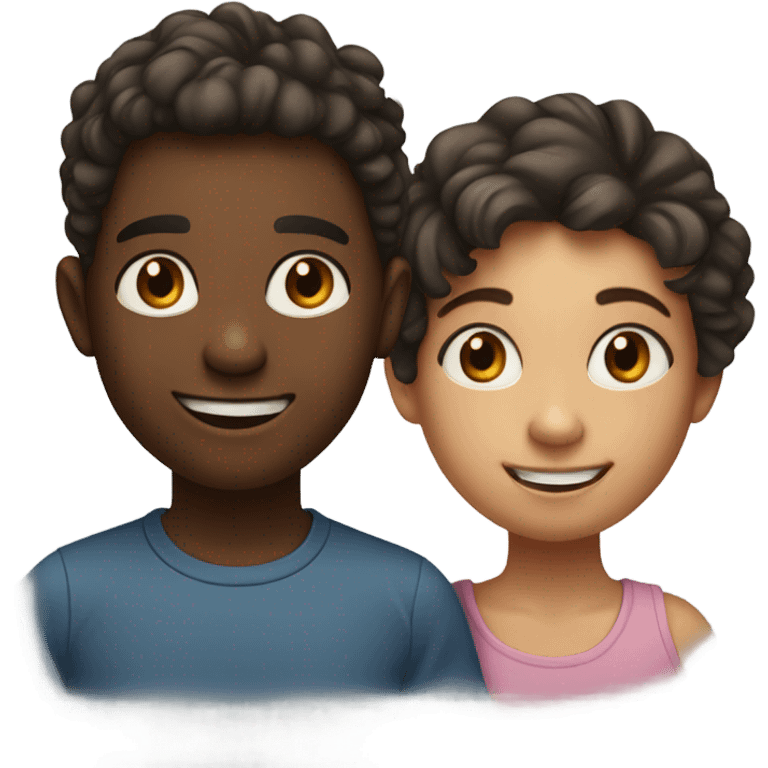 girl and boy portrait emoji