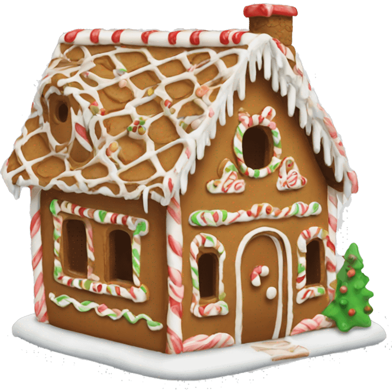 gingerbread house emoji