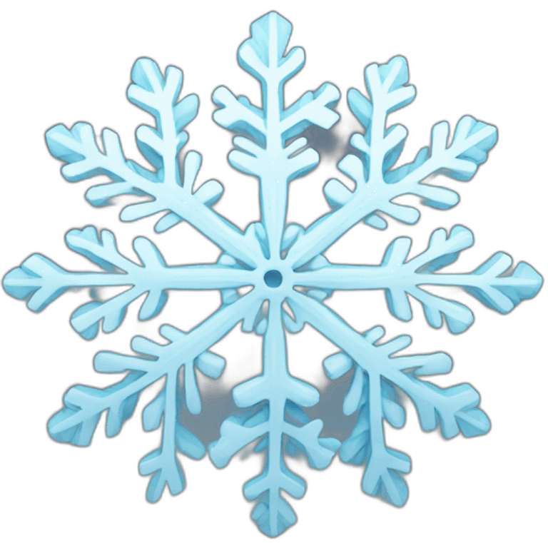 Snowflake 3D emoji