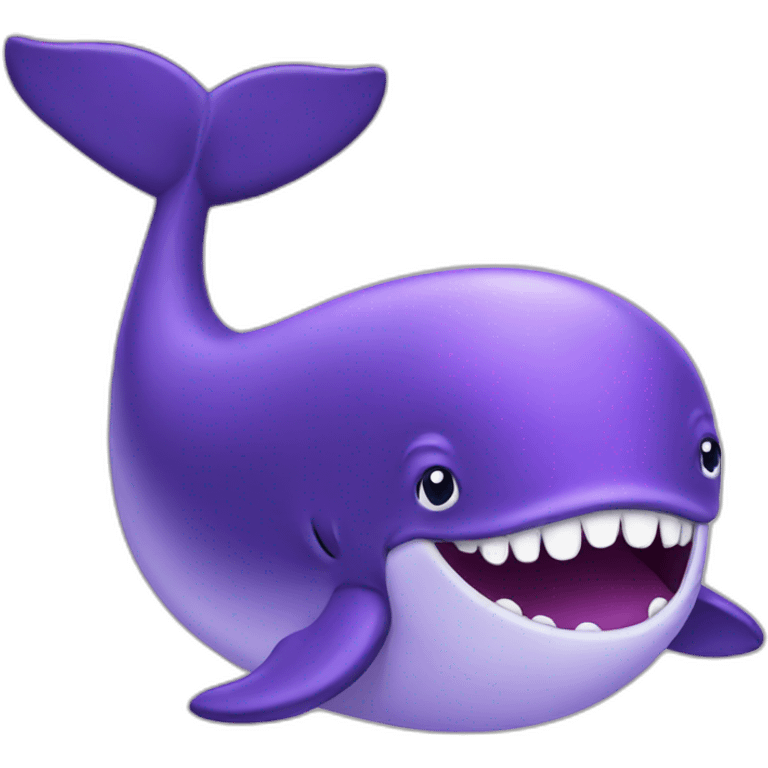 Purple whale emoji