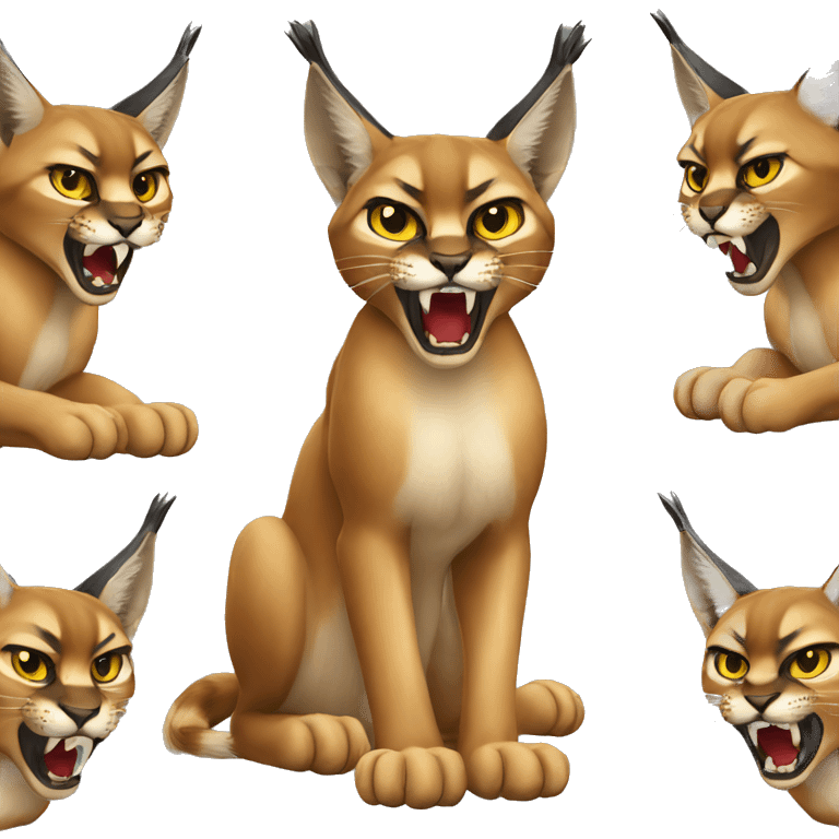 Caracal being angry emoji