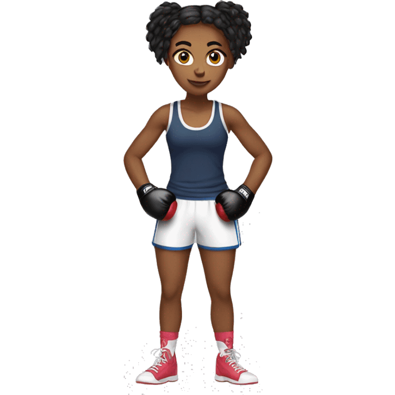 boxing girl in tank top emoji