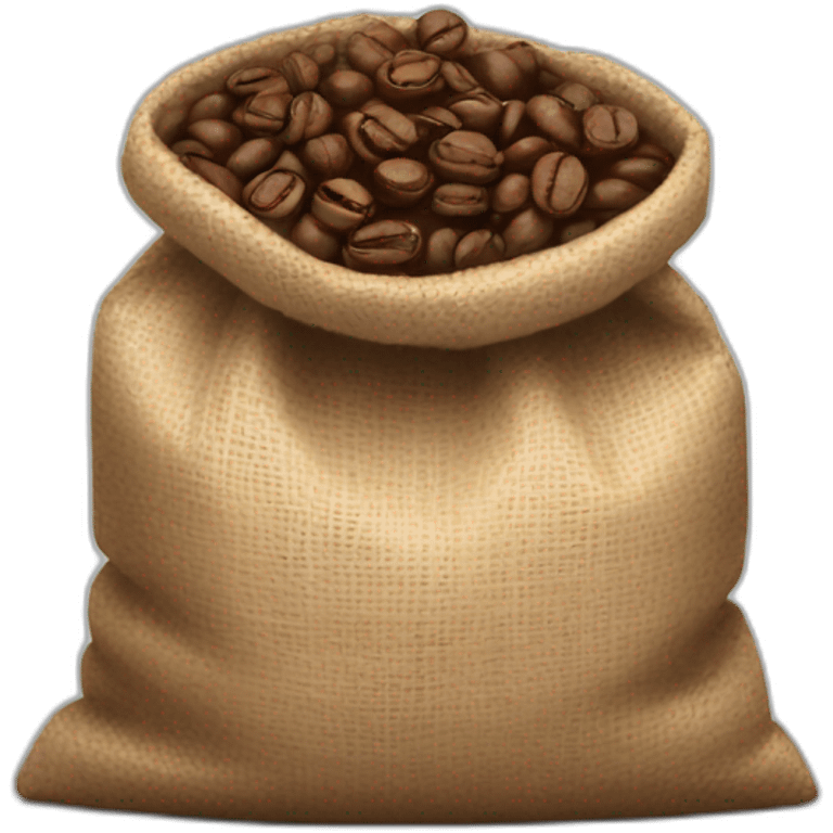 bag of coffee beans emoji