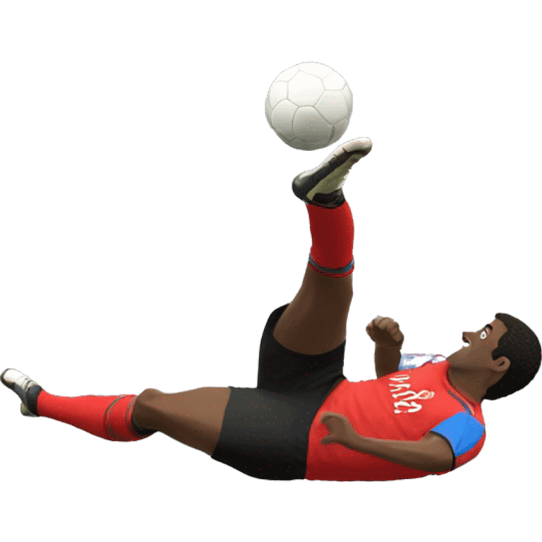 Create a bicycle kick  emoji