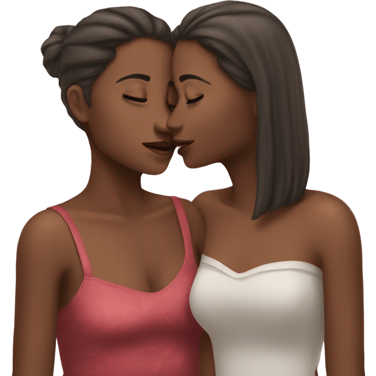 Kiss of two girls emoji